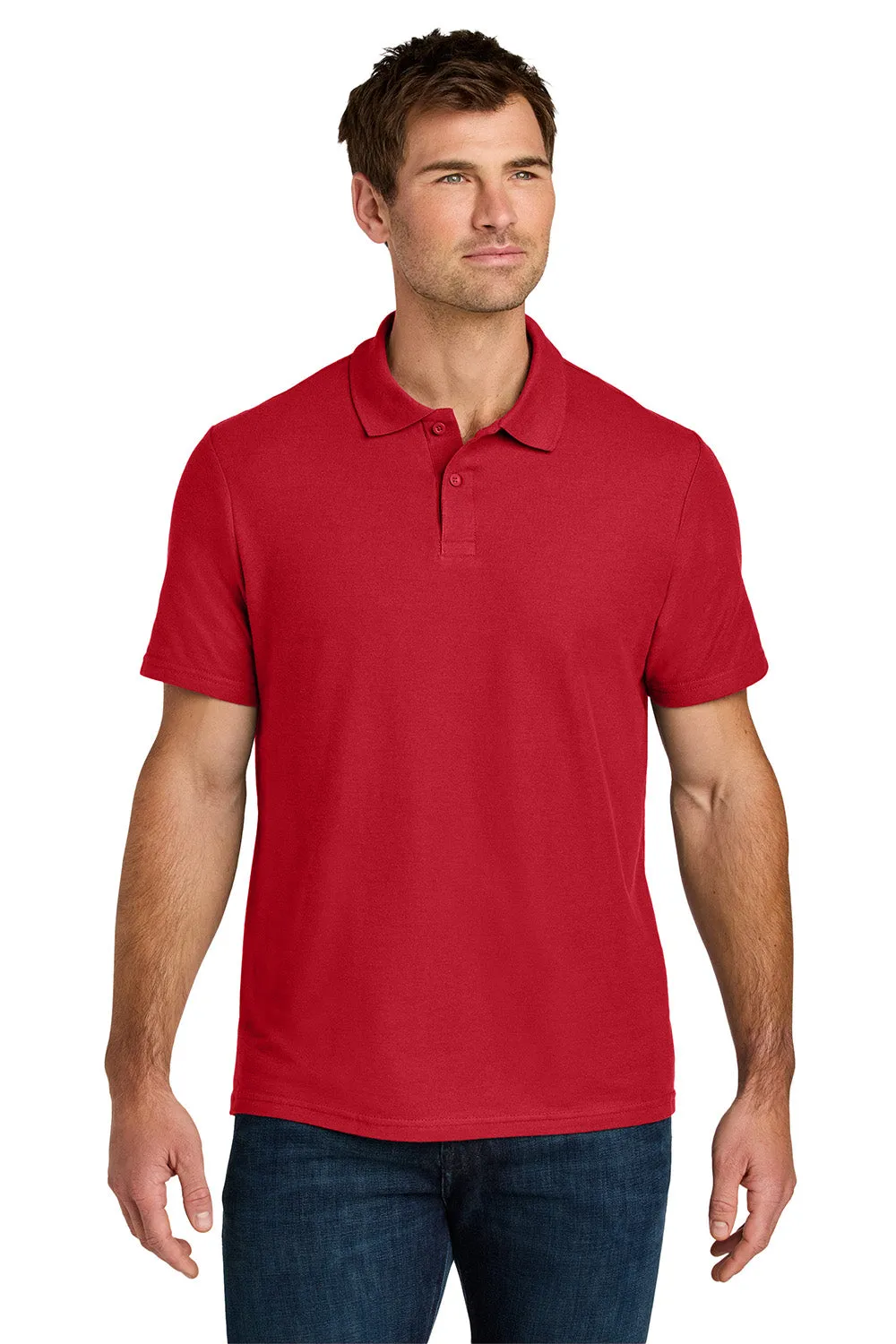 Gildan Mens Softstyle Pique Short Sleeve Polo Shirt - Red  Affordable Clothing Gildan