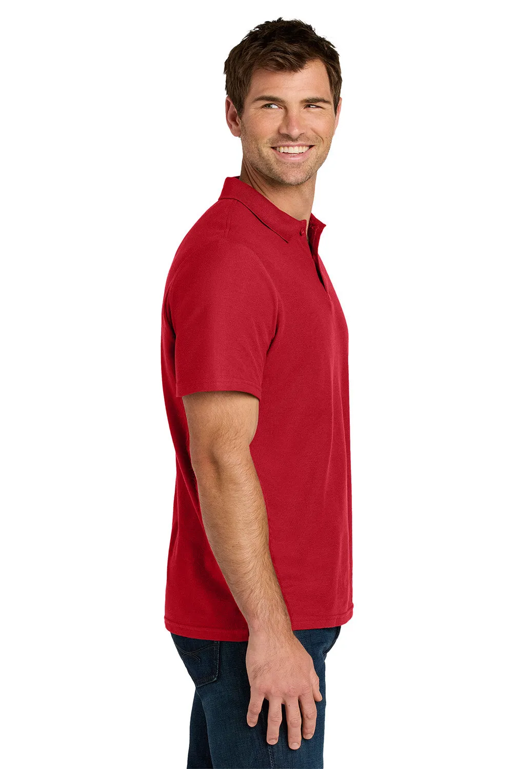 Gildan Mens Softstyle Pique Short Sleeve Polo Shirt - Red  Affordable Clothing Gildan
