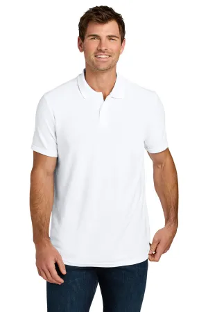 Gildan Mens Softstyle Pique Short Sleeve Polo Shirt - White  Affordable Clothing Gildan