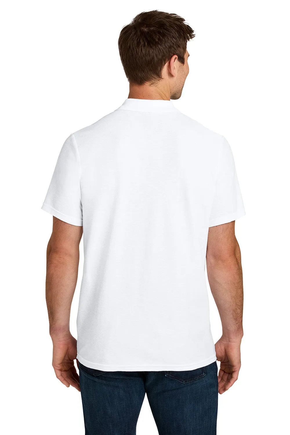 Gildan Mens Softstyle Pique Short Sleeve Polo Shirt - White  Affordable Clothing Gildan