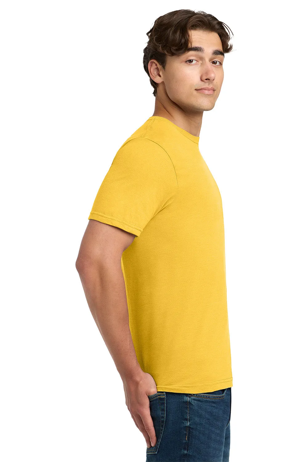 Gildan Mens Softstyle Short Sleeve Crewneck T-Shirt - Daisy Yellow  Affordable Clothing Gildan