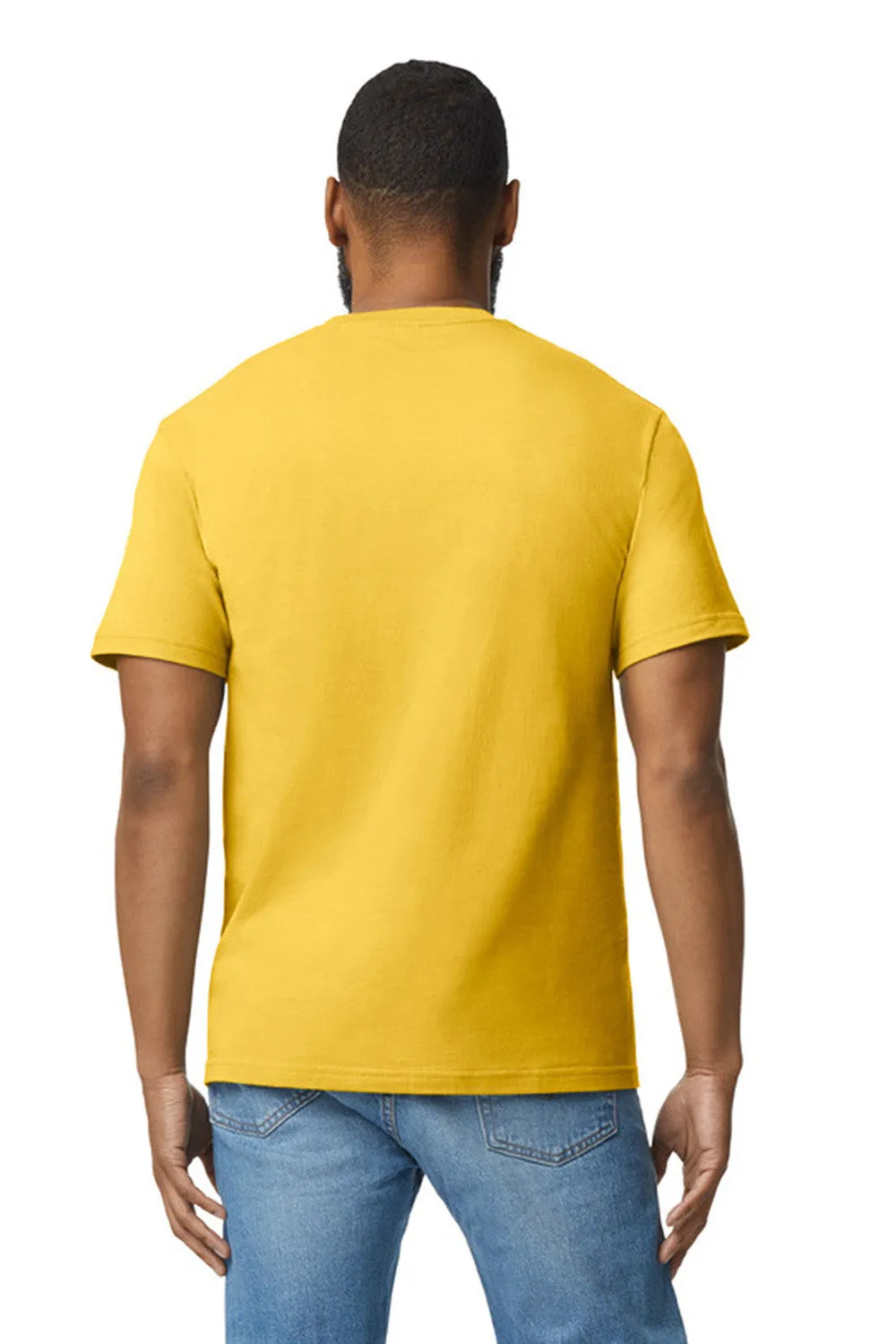 Gildan Mens Softstyle Short Sleeve Crewneck T-Shirt - Daisy Yellow  Affordable Clothing Gildan