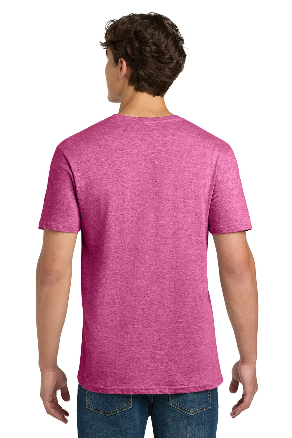 Gildan Mens Softstyle Short Sleeve Crewneck T-Shirt - Heather Heliconia Pink  Affordable Clothing Gildan