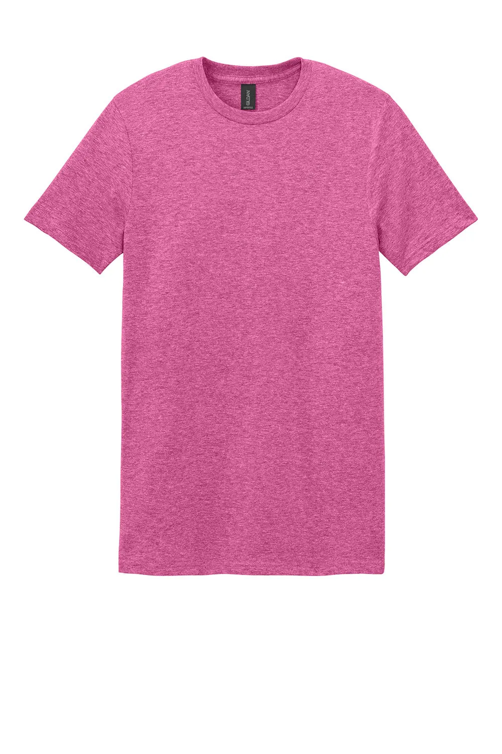 Gildan Mens Softstyle Short Sleeve Crewneck T-Shirt - Heather Heliconia Pink  Affordable Clothing Gildan