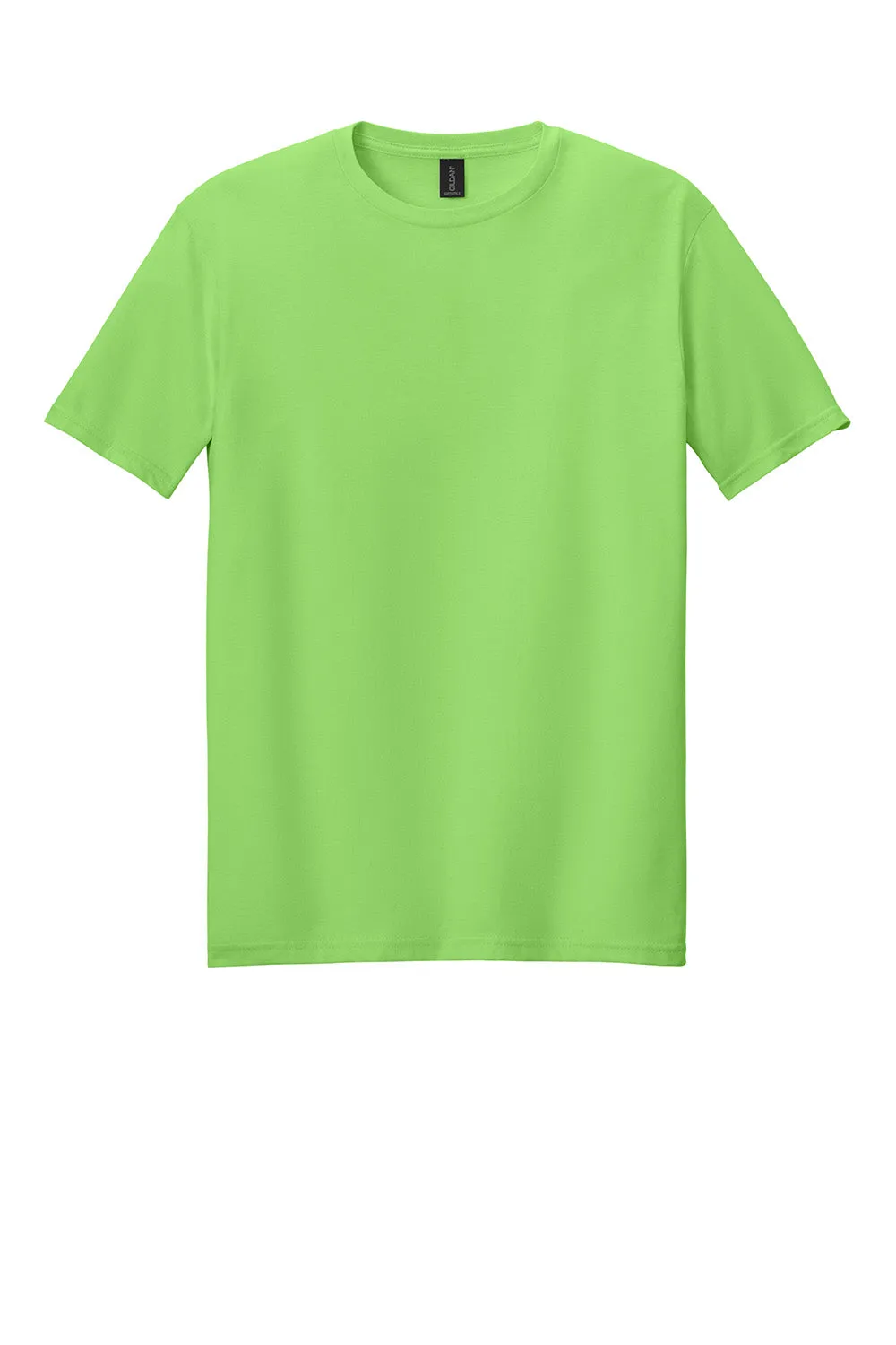 Gildan Mens Softstyle Short Sleeve Crewneck T-Shirt - Lime Green  Affordable Clothing Gildan