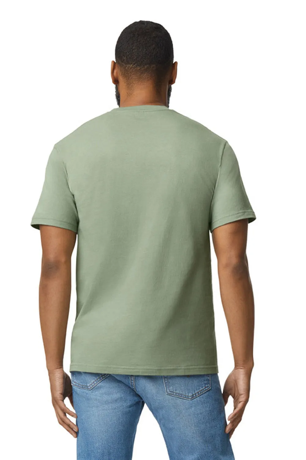 Gildan Mens Softstyle Short Sleeve Crewneck T-Shirt - Sage Green  Affordable Clothing Gildan