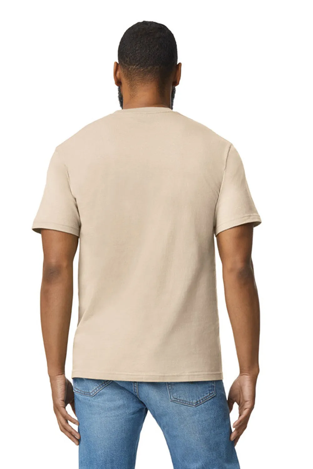 Gildan Mens Softstyle Short Sleeve Crewneck T-Shirt - Sand  Affordable Clothing Gildan