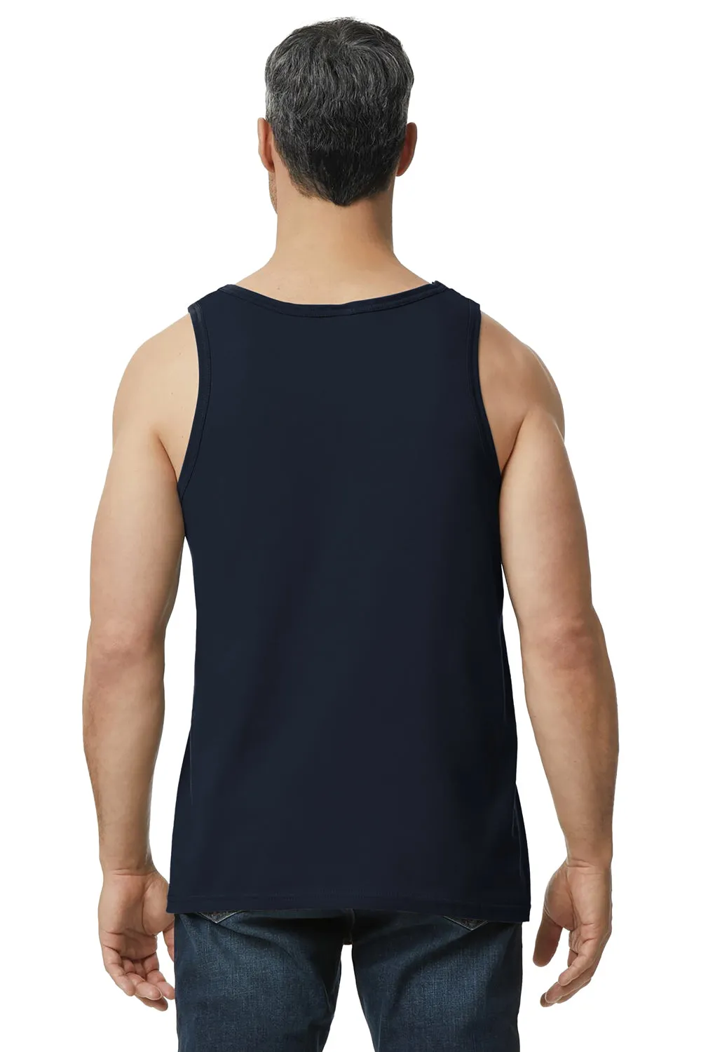 Gildan Mens Softstyle Tank Top - Navy Blue  Affordable Clothing Gildan