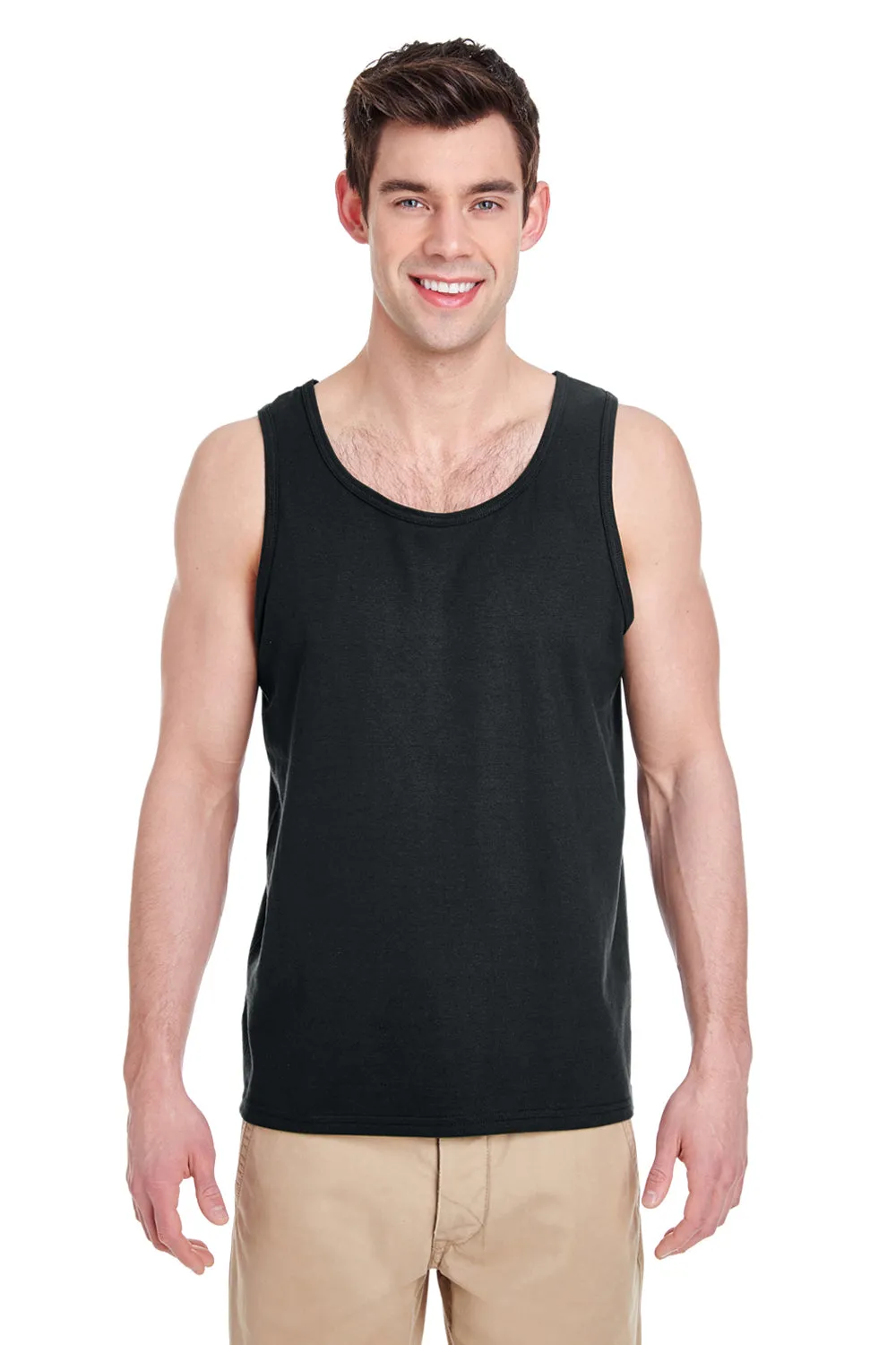 Gildan Mens Tank Top - Black  Affordable Clothing Gildan