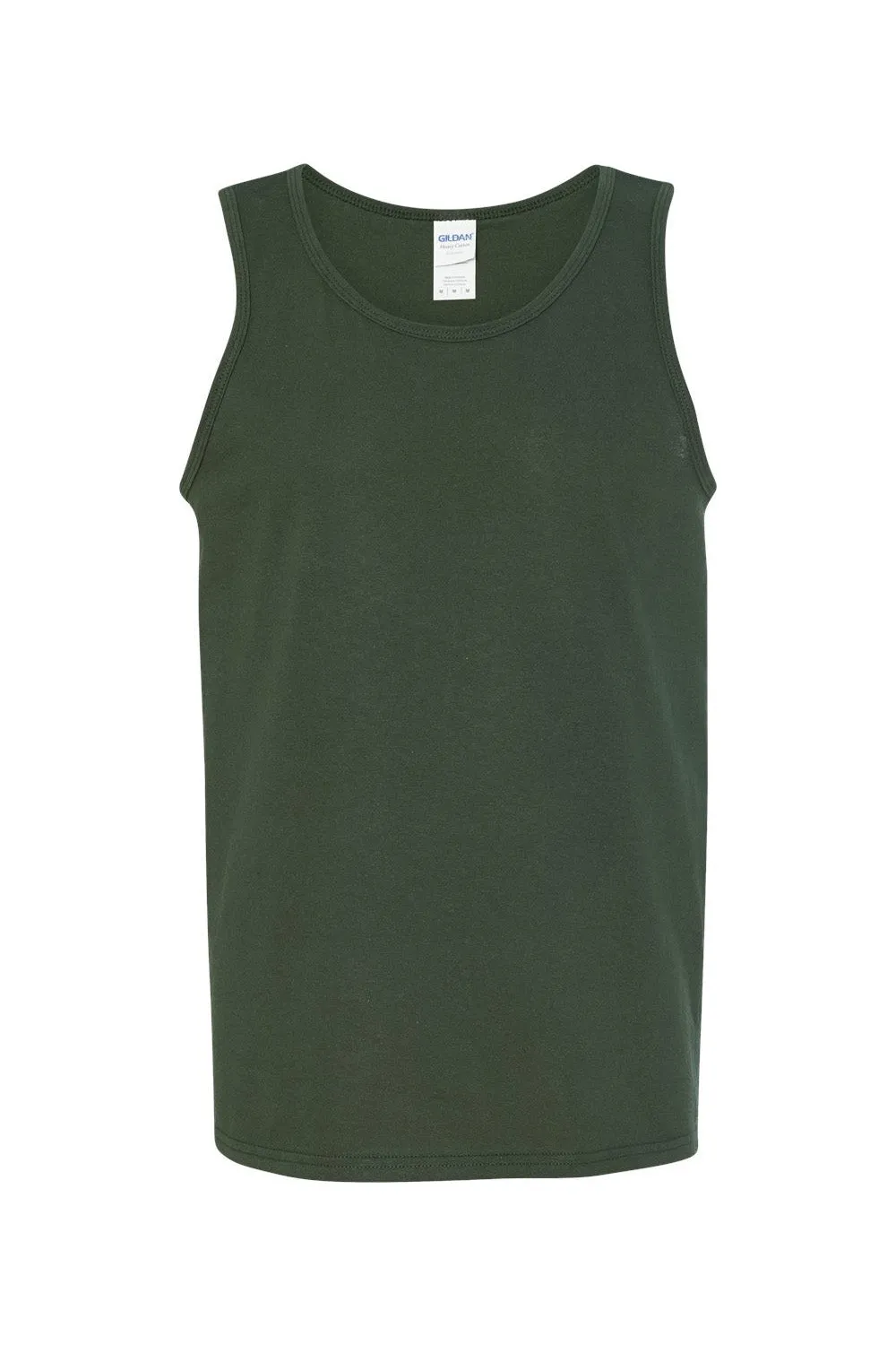 Gildan Mens Tank Top - Forest Green  Affordable Clothing Gildan