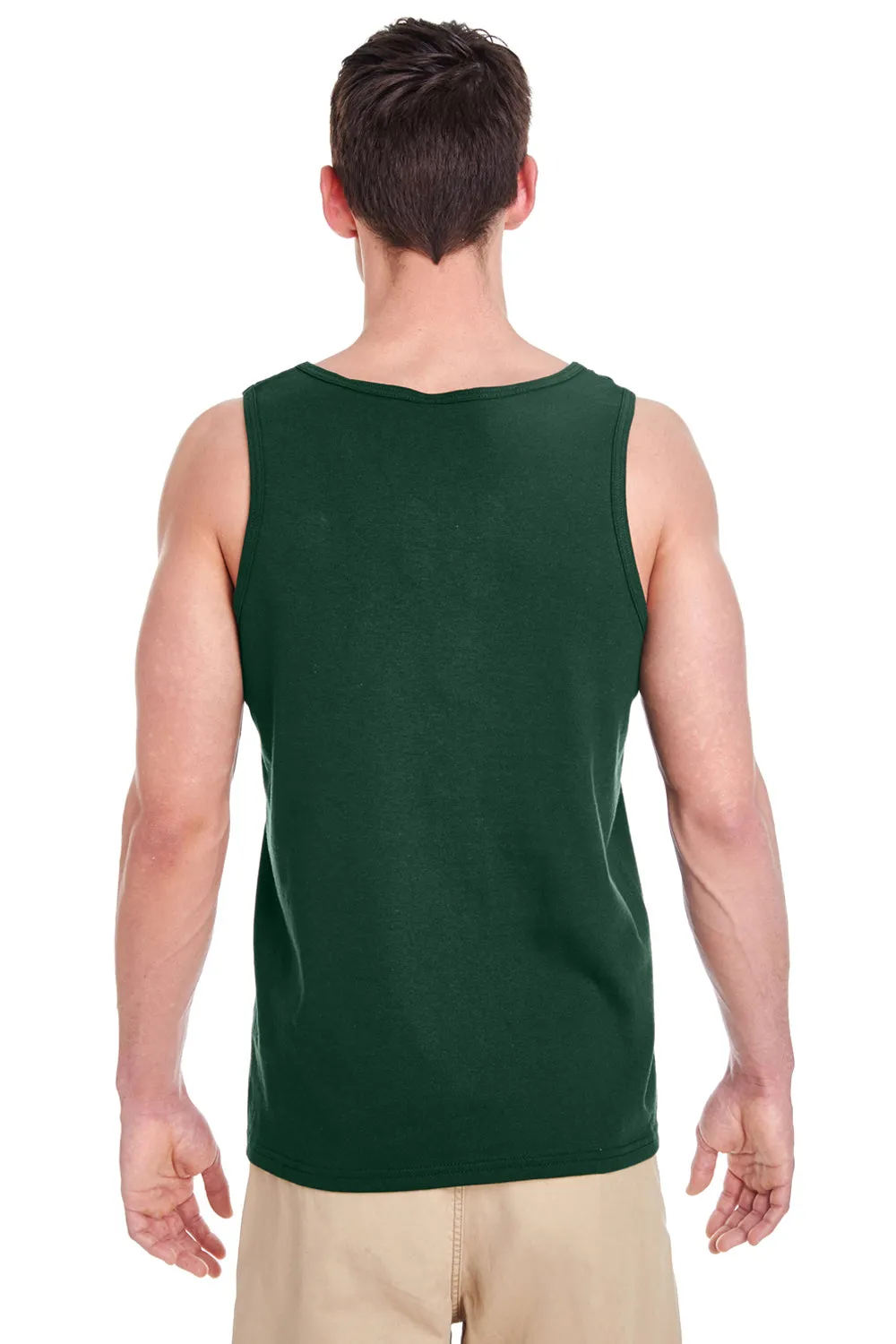 Gildan Mens Tank Top - Forest Green  Affordable Clothing Gildan