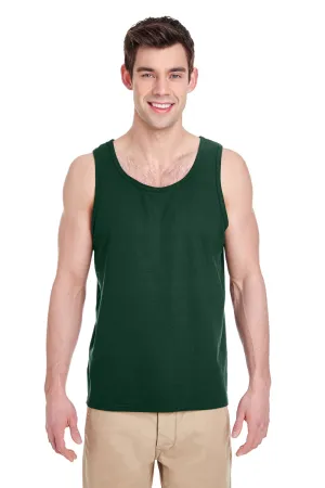 Gildan Mens Tank Top - Forest Green  Affordable Clothing Gildan