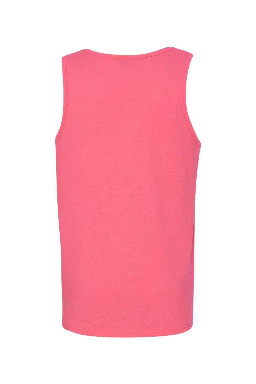 Gildan Mens Tank Top - Safety Pink  Affordable Clothing Gildan