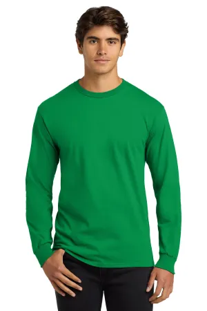 Gildan Mens Ultra Long Sleeve Crewneck T-Shirt - Irish Green  Affordable Clothing Gildan