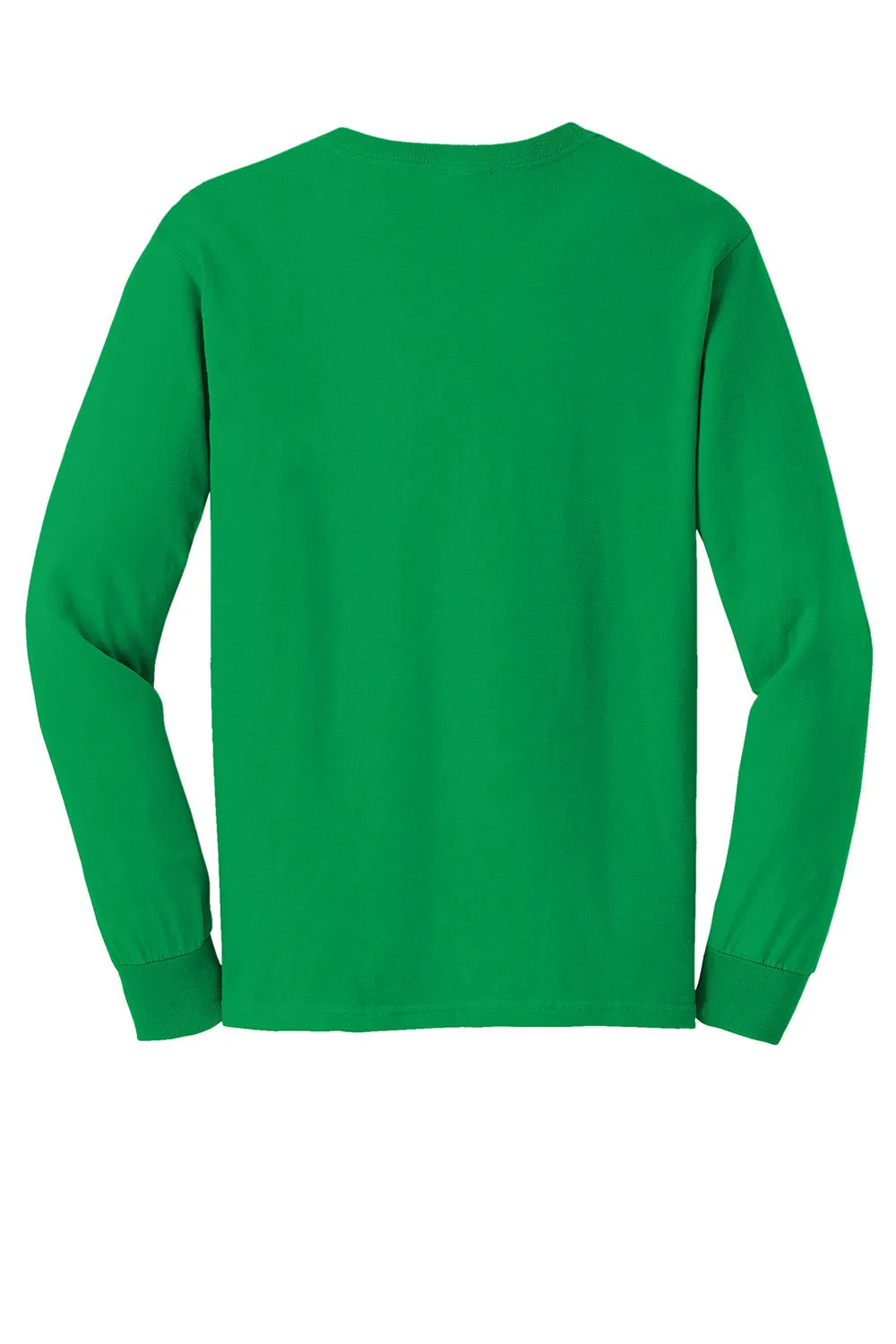 Gildan Mens Ultra Long Sleeve Crewneck T-Shirt - Irish Green  Affordable Clothing Gildan