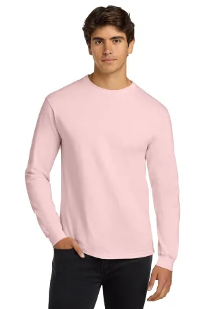 Gildan Mens Ultra Long Sleeve Crewneck T-Shirt - Light Pink  Affordable Clothing Gildan