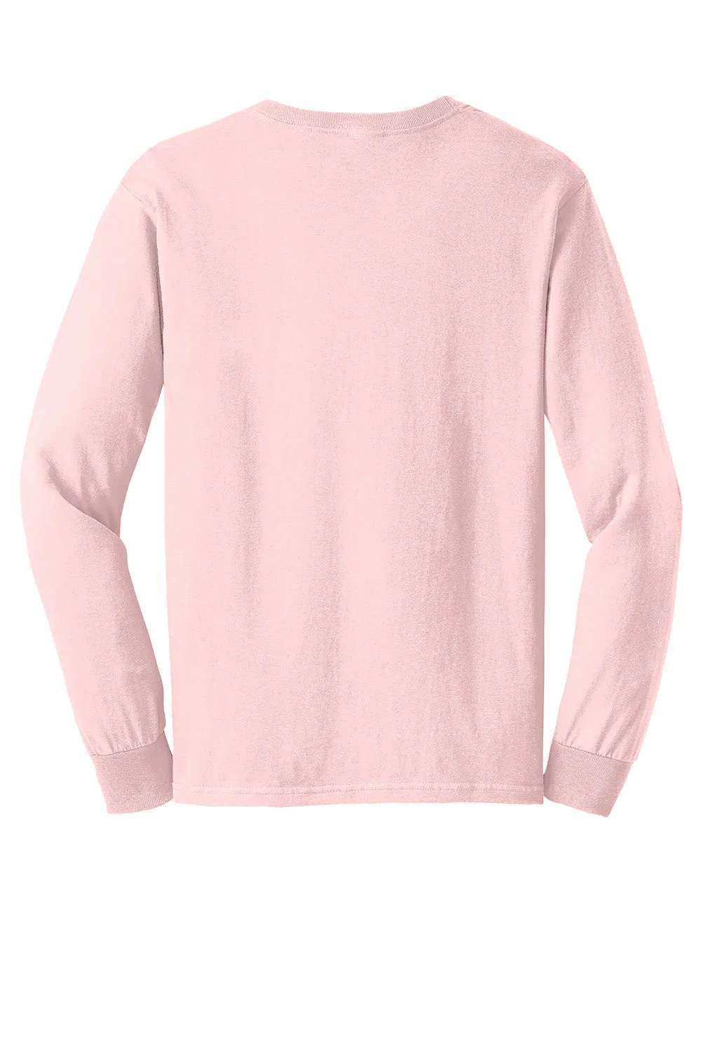 Gildan Mens Ultra Long Sleeve Crewneck T-Shirt - Light Pink  Affordable Clothing Gildan