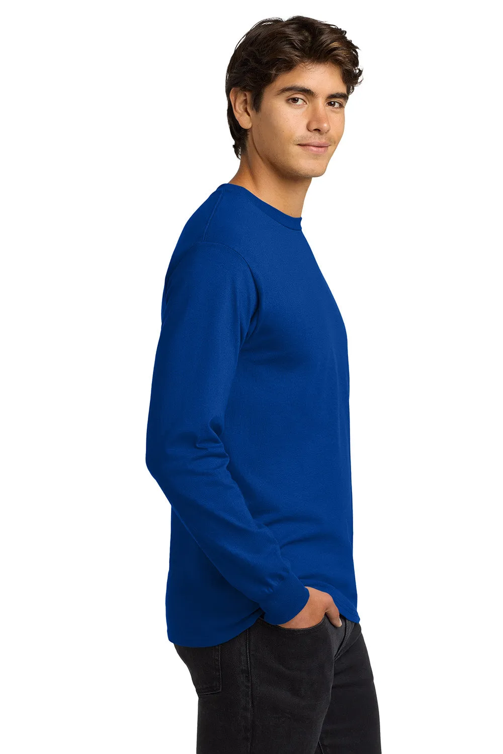 Gildan Mens Ultra Long Sleeve Crewneck T-Shirt - Royal Blue  Affordable Clothing Gildan