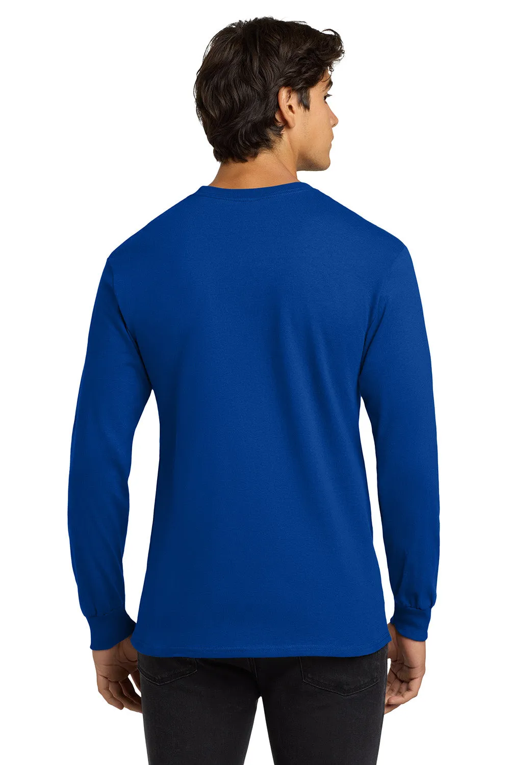 Gildan Mens Ultra Long Sleeve Crewneck T-Shirt - Royal Blue  Affordable Clothing Gildan