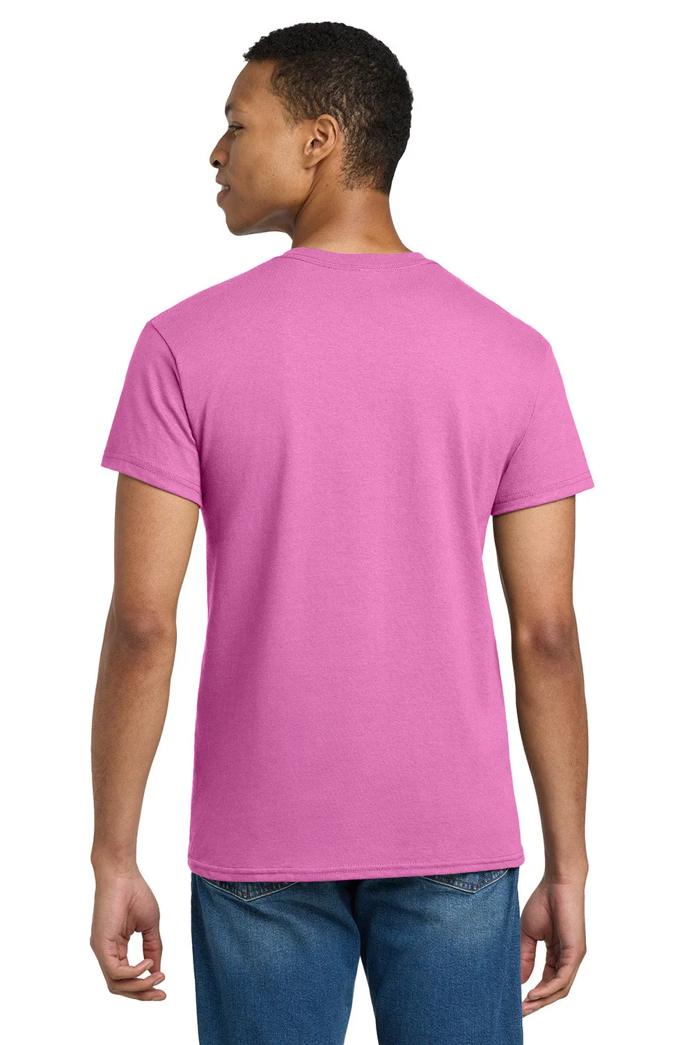Gildan Mens Ultra Short Sleeve Crewneck T-Shirt - Azalea Pink  Affordable Clothing Gildan