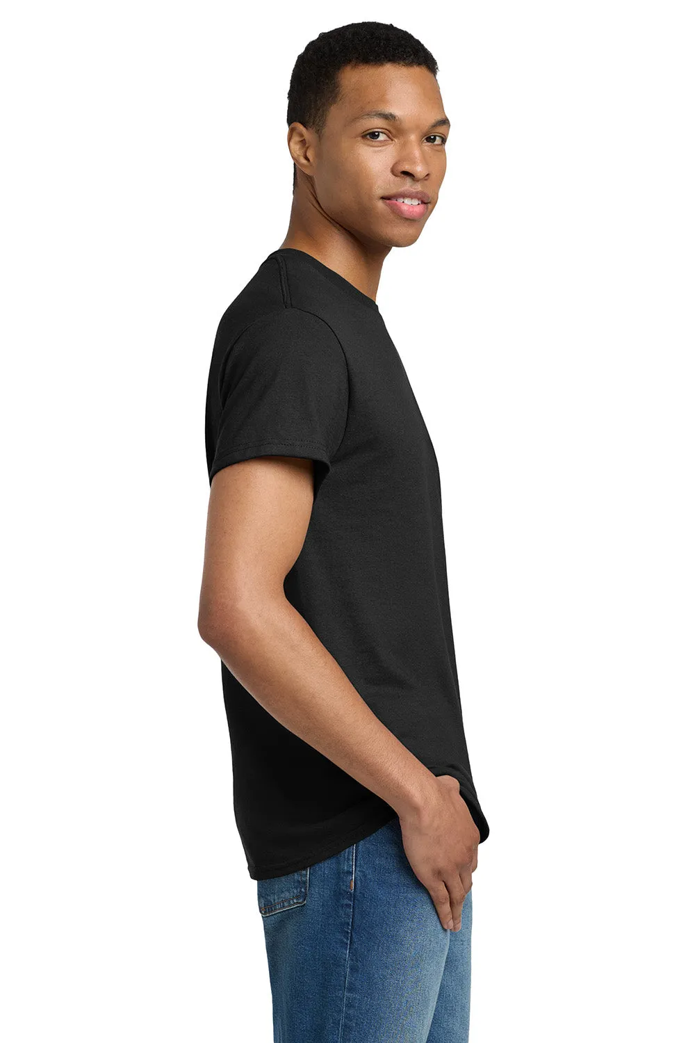 Gildan Mens Ultra Short Sleeve Crewneck T-Shirt - Black  Affordable Clothing Gildan