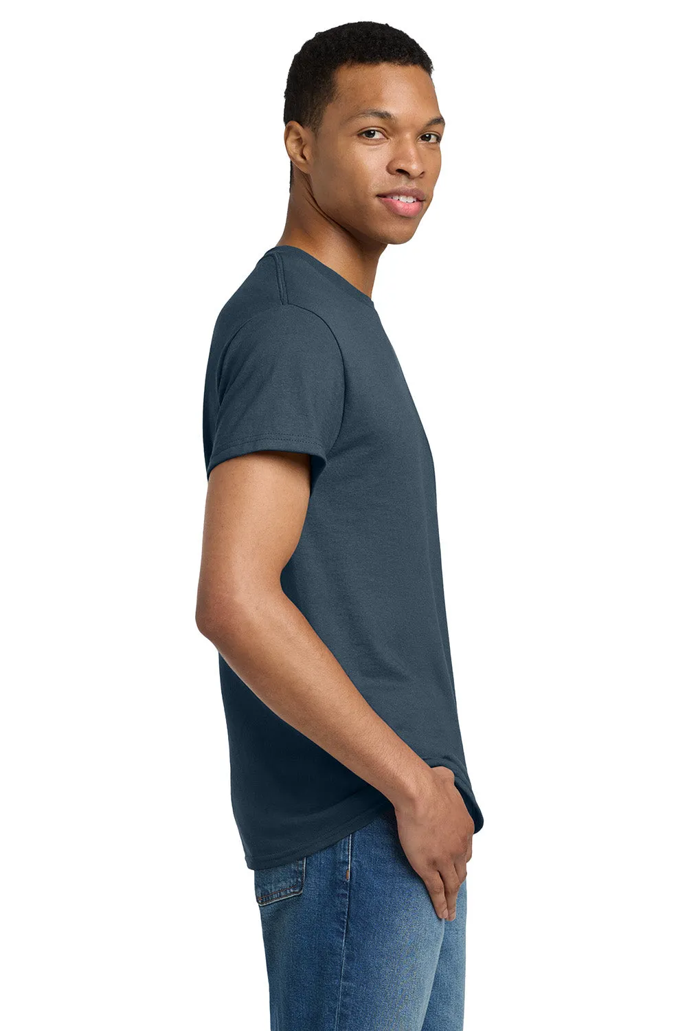 Gildan Mens Ultra Short Sleeve Crewneck T-Shirt - Blue Dusk  Affordable Clothing Gildan