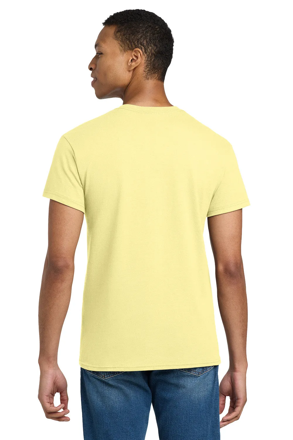 Gildan Mens Ultra Short Sleeve Crewneck T-Shirt - Cornsilk Yellow  Affordable Clothing Gildan