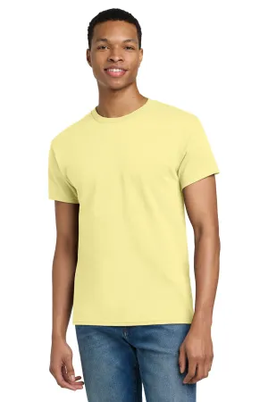 Gildan Mens Ultra Short Sleeve Crewneck T-Shirt - Cornsilk Yellow  Affordable Clothing Gildan