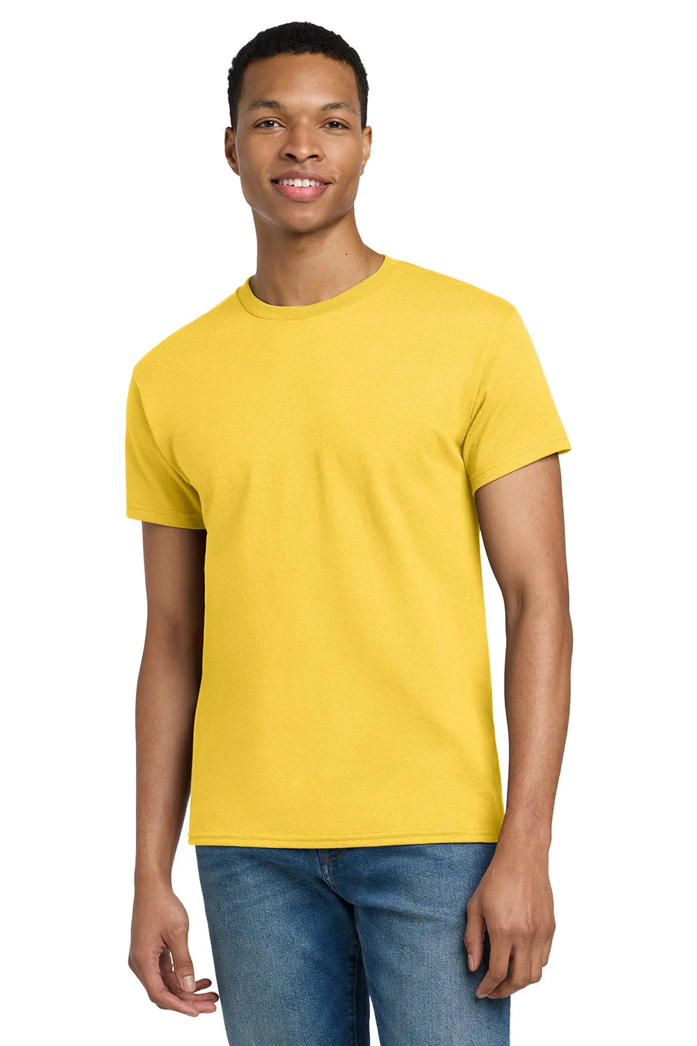 Gildan Mens Ultra Short Sleeve Crewneck T-Shirt - Daisy Yellow  Affordable Clothing Gildan