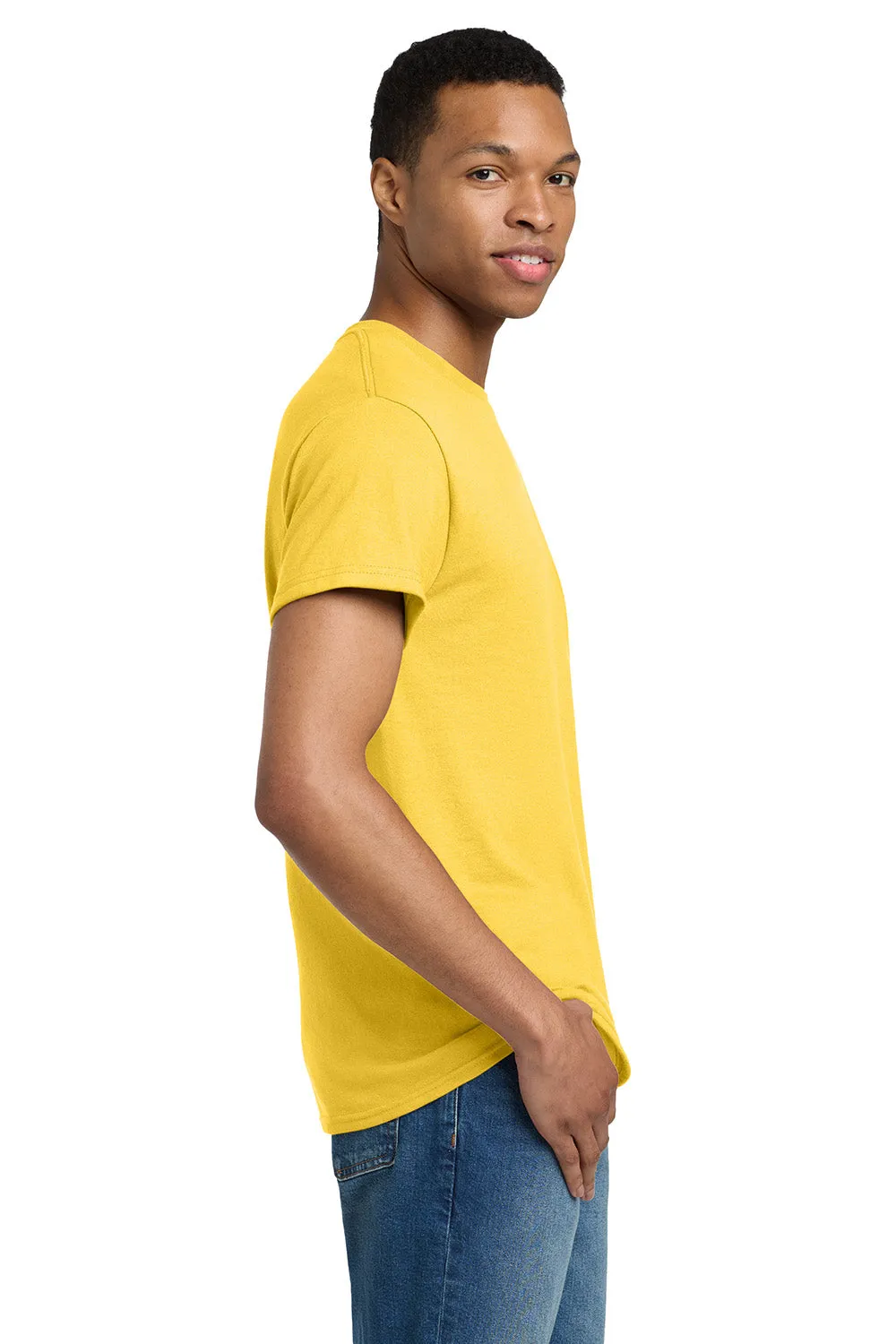 Gildan Mens Ultra Short Sleeve Crewneck T-Shirt - Daisy Yellow  Affordable Clothing Gildan