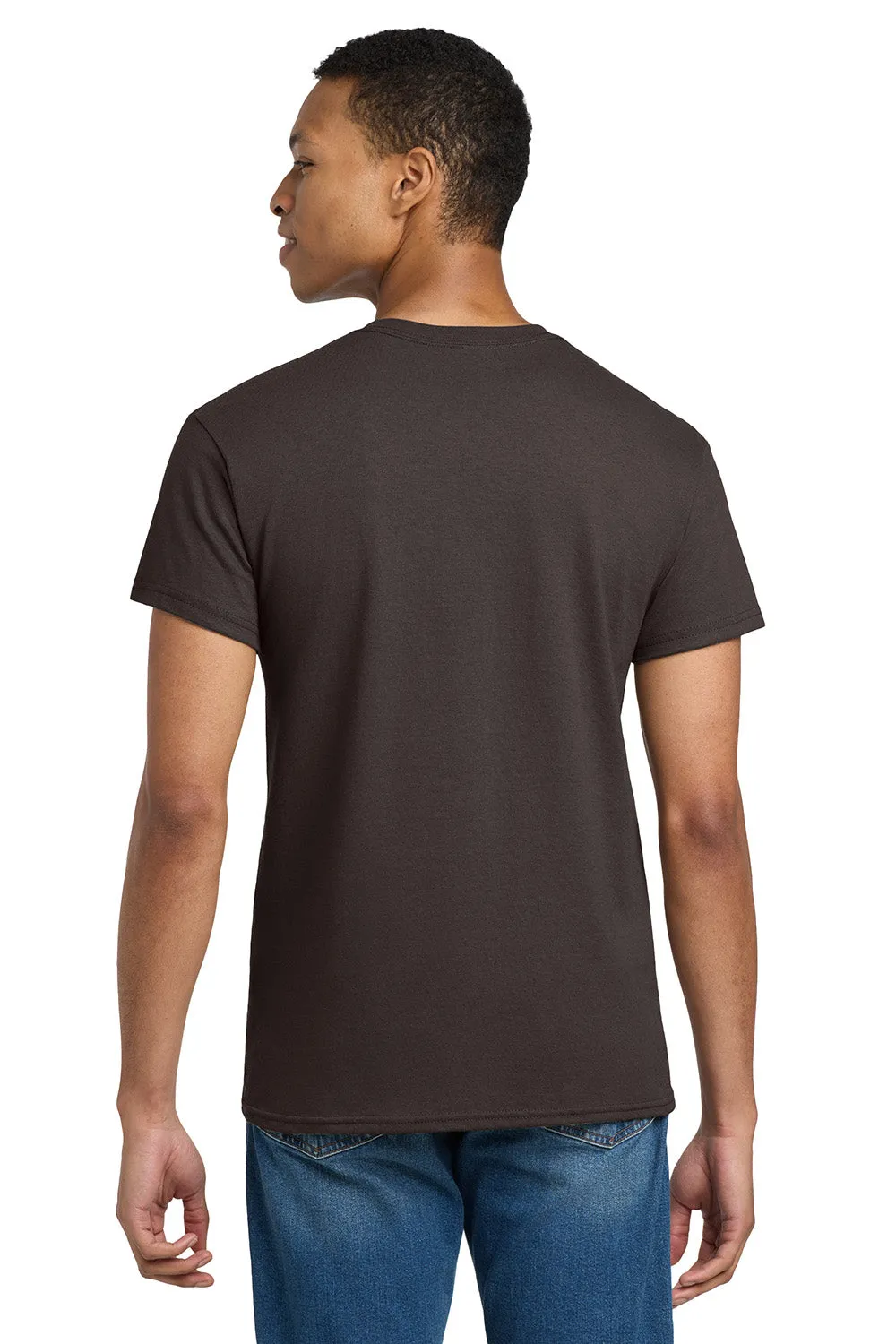 Gildan Mens Ultra Short Sleeve Crewneck T-Shirt - Dark Chocolate Brown  Affordable Clothing Gildan