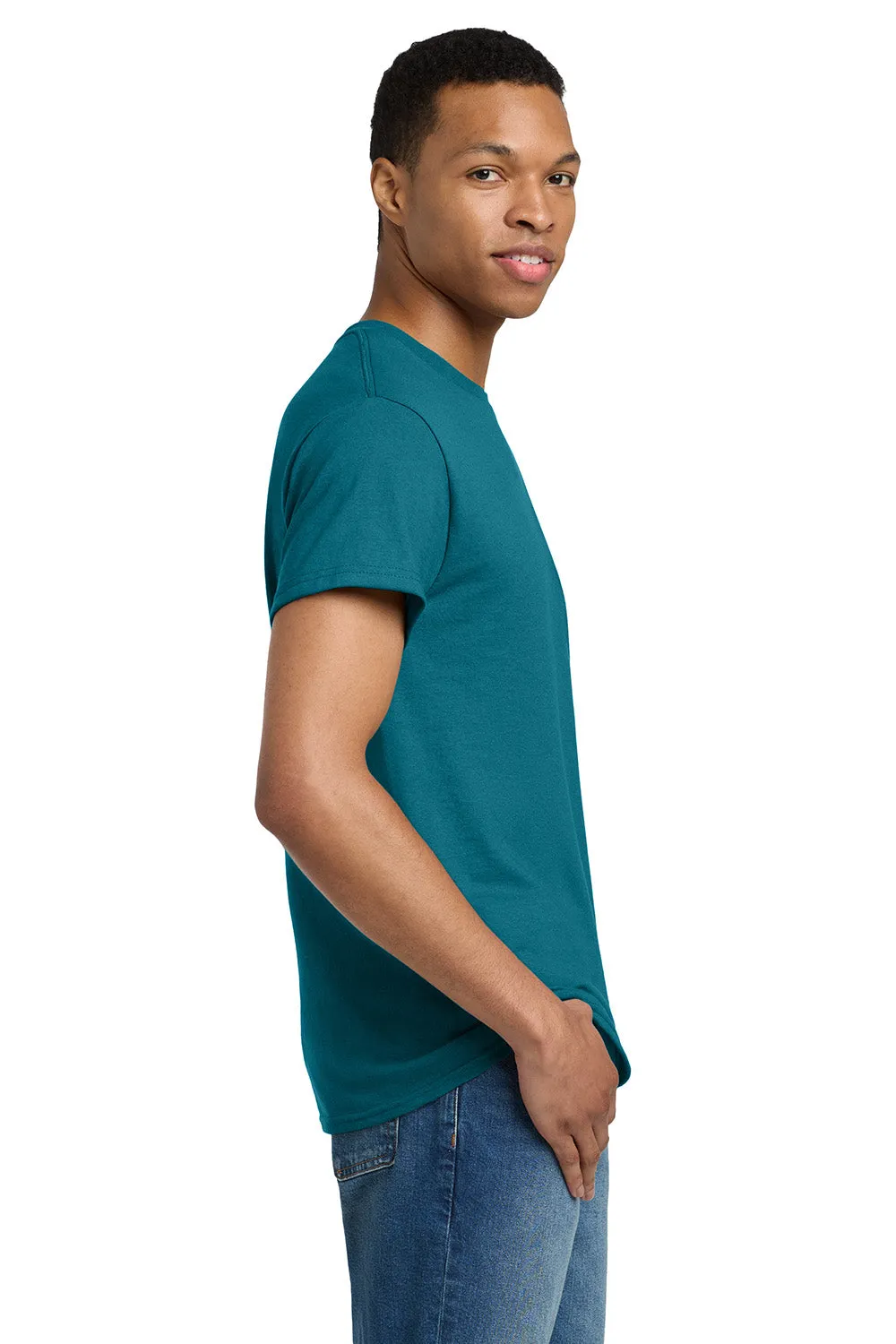 Gildan Mens Ultra Short Sleeve Crewneck T-Shirt - Galapagos Blue  Affordable Clothing Gildan