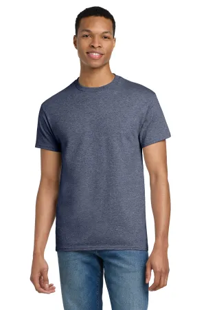 Gildan Mens Ultra Short Sleeve Crewneck T-Shirt - Heather Navy Blue  Affordable Clothing Gildan