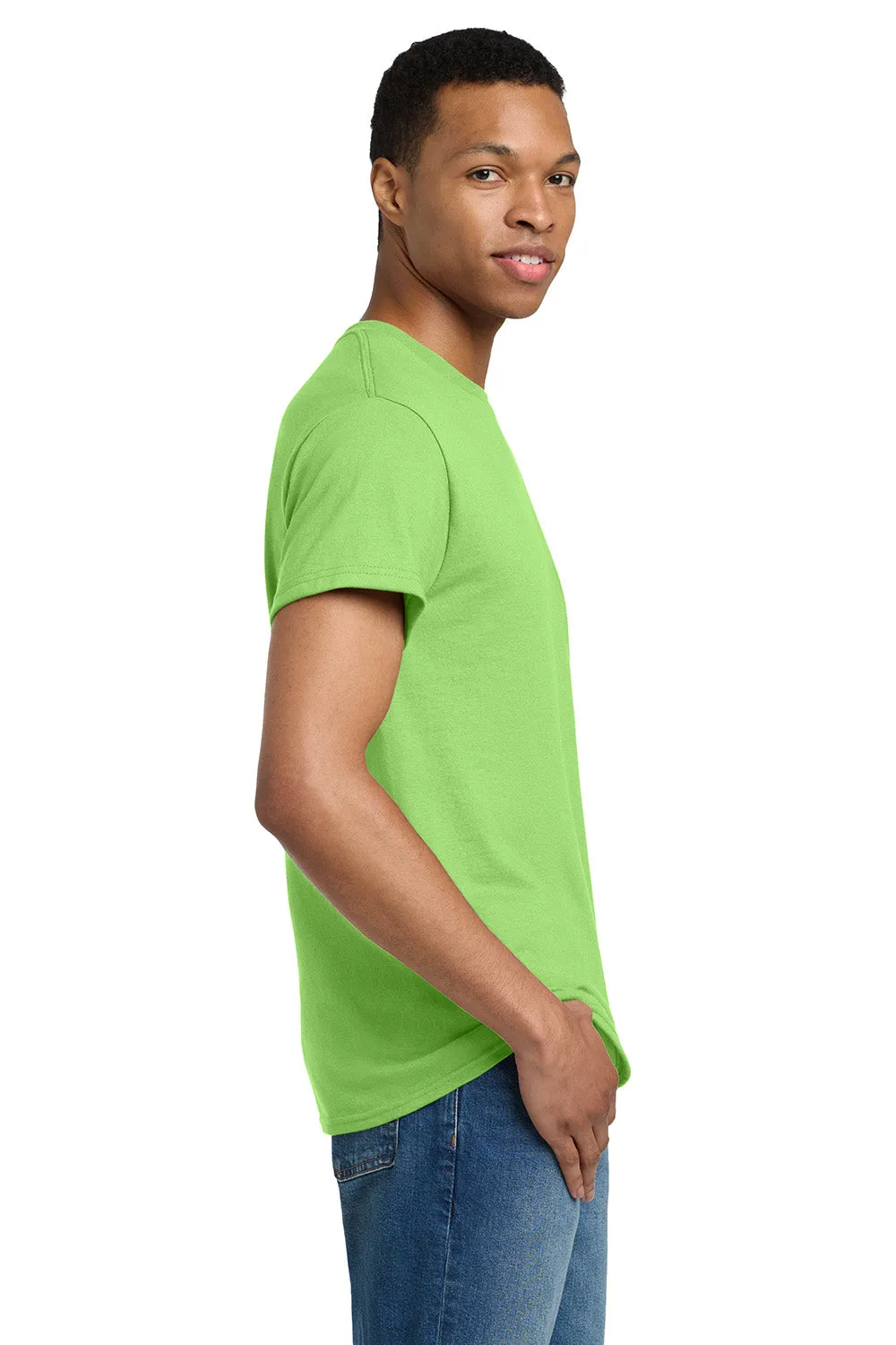Gildan Mens Ultra Short Sleeve Crewneck T-Shirt - Lime Green  Affordable Clothing Gildan
