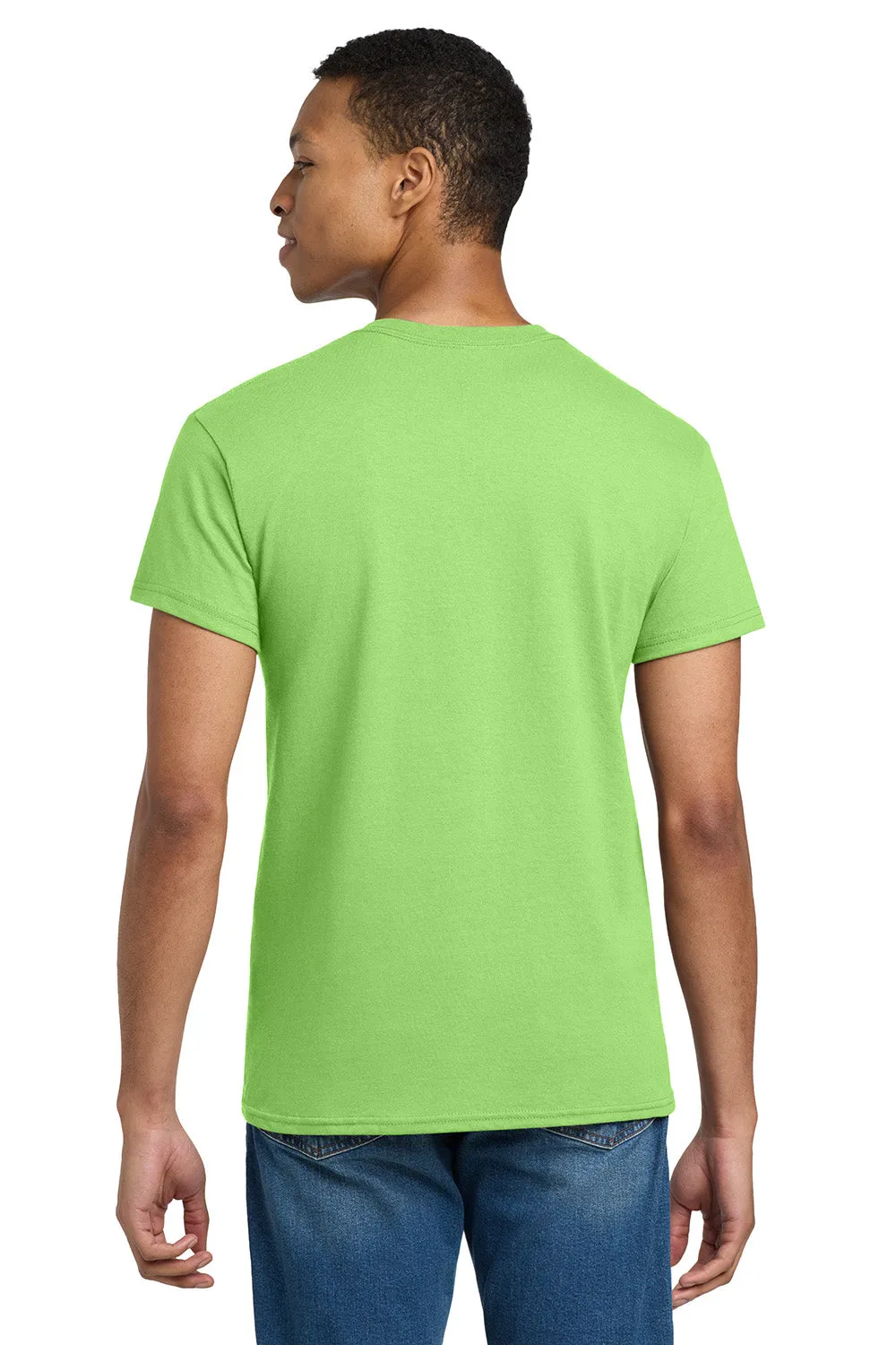 Gildan Mens Ultra Short Sleeve Crewneck T-Shirt - Lime Green  Affordable Clothing Gildan