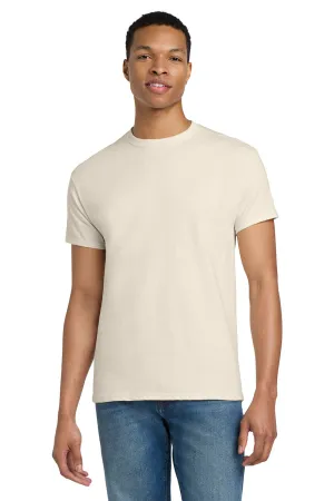 Gildan Mens Ultra Short Sleeve Crewneck T-Shirt - Natural  Affordable Clothing Gildan