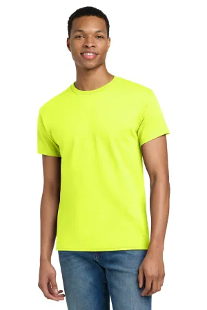 Gildan Mens Ultra Short Sleeve Crewneck T-Shirt - Safety Green  Affordable Clothing Gildan