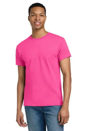 Gildan Mens Ultra Short Sleeve Crewneck T-Shirt - Safety Pink  Affordable Clothing Gildan