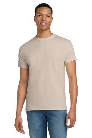 Gildan Mens Ultra Short Sleeve Crewneck T-Shirt - Sand  Affordable Clothing Gildan