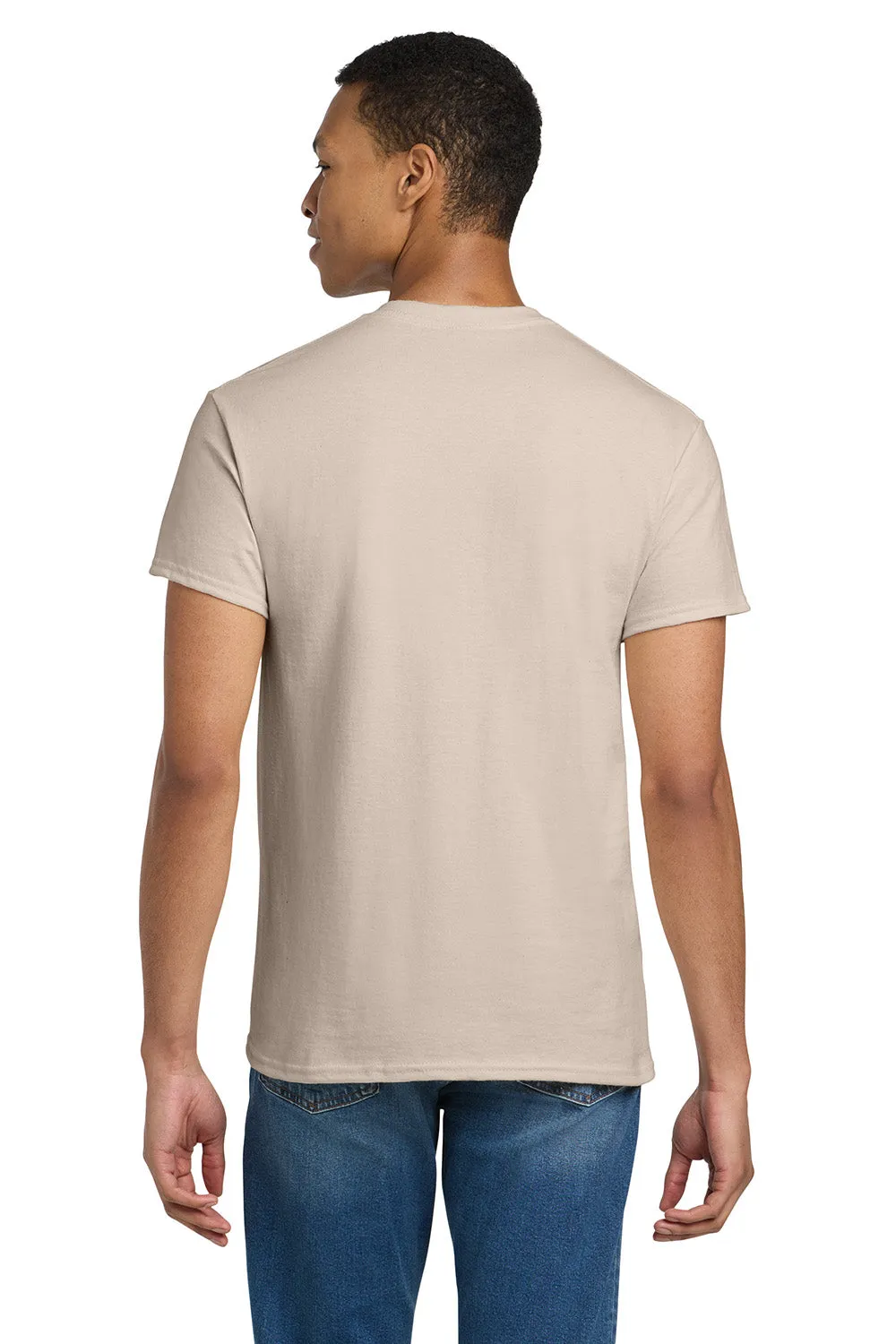 Gildan Mens Ultra Short Sleeve Crewneck T-Shirt - Sand  Affordable Clothing Gildan