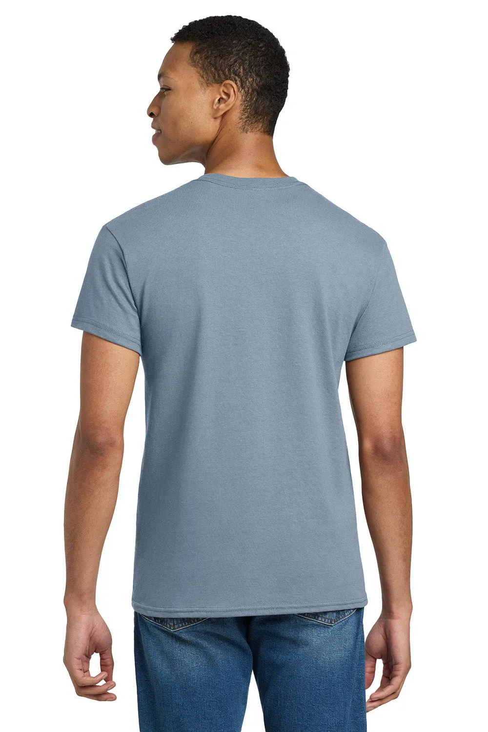 Gildan Mens Ultra Short Sleeve Crewneck T-Shirt - Stone Blue  Affordable Clothing Gildan