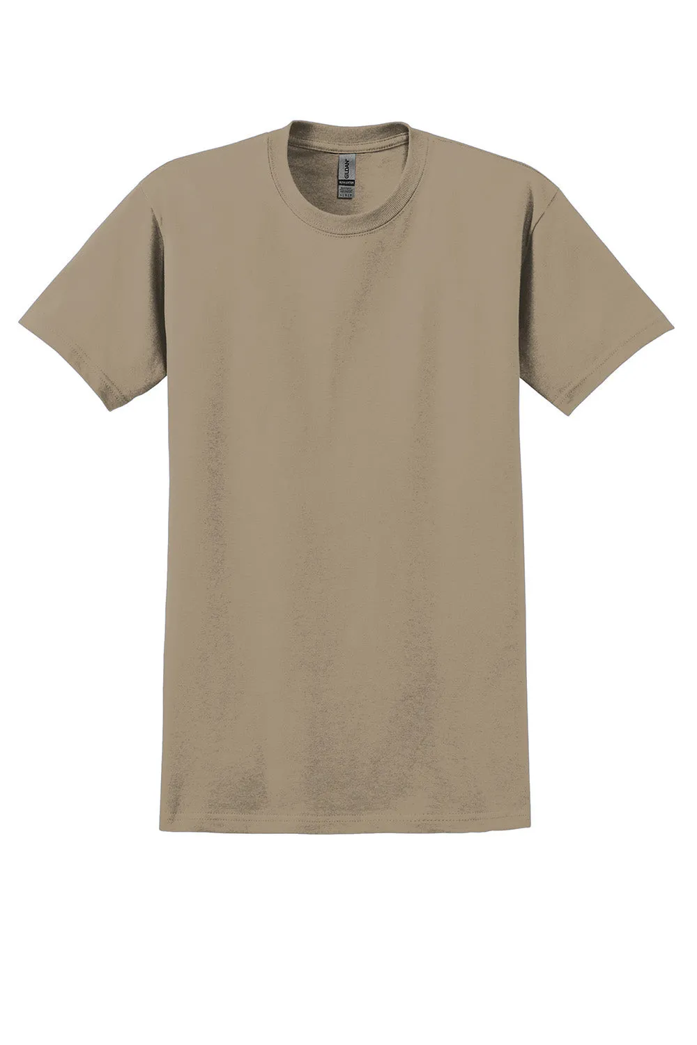 Gildan Mens Ultra Short Sleeve Crewneck T-Shirt - Tan  Affordable Clothing Gildan