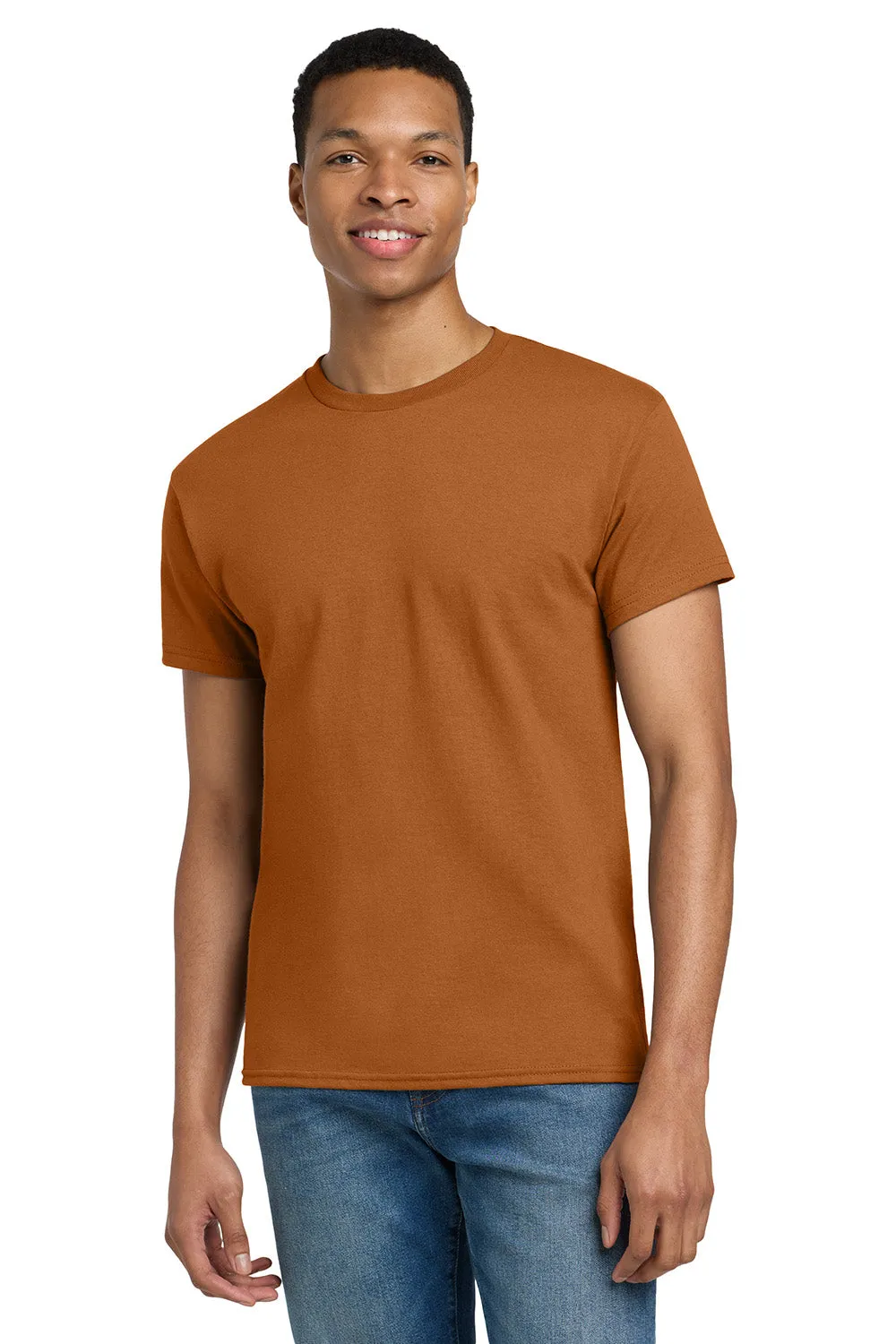Gildan Mens Ultra Short Sleeve Crewneck T-Shirt - Texas Orange  Affordable Clothing Gildan