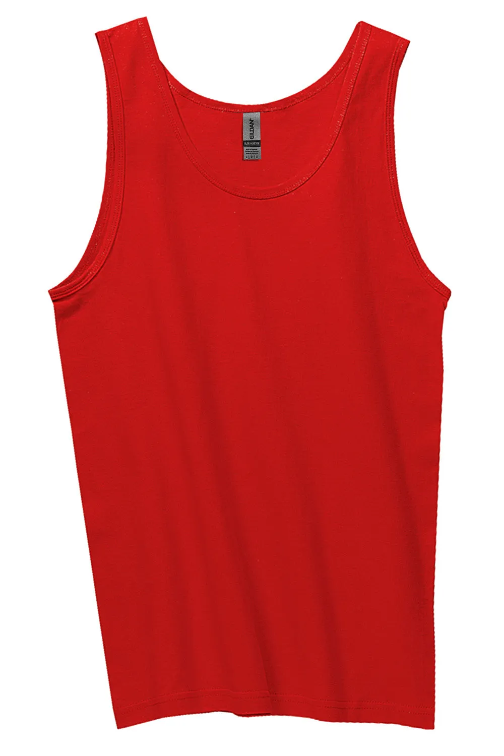 Gildan Mens Ultra Tank Top - Red  Affordable Clothing Gildan