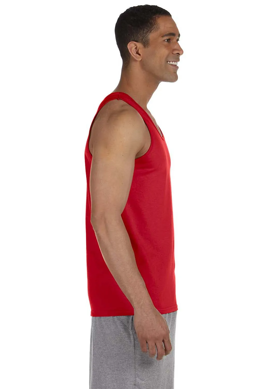 Gildan Mens Ultra Tank Top - Red  Affordable Clothing Gildan
