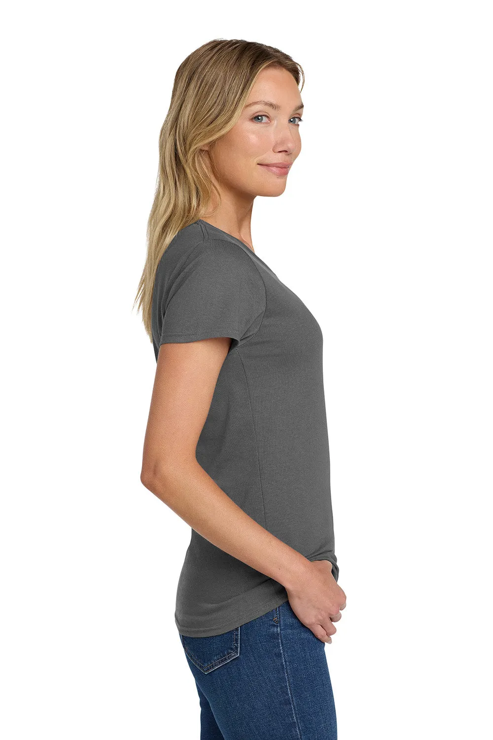 Gildan Womens Short Sleeve Crewneck T-Shirt - Charcoal Grey  Affordable Clothing Gildan