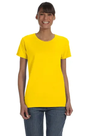Gildan Womens Short Sleeve Crewneck T-Shirt - Daisy Yellow  Affordable Clothing Gildan