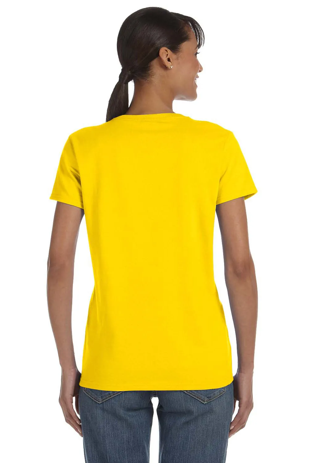Gildan Womens Short Sleeve Crewneck T-Shirt - Daisy Yellow  Affordable Clothing Gildan