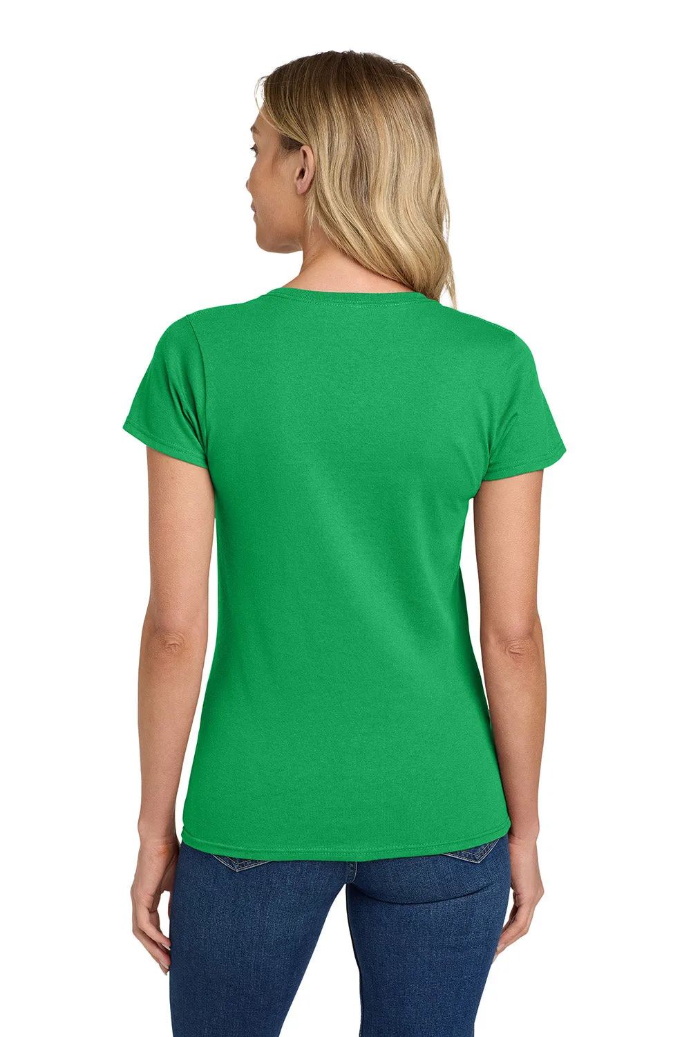 Gildan Womens Short Sleeve Crewneck T-Shirt - Irish Green  Affordable Clothing Gildan