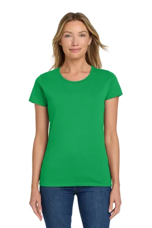 Gildan Womens Short Sleeve Crewneck T-Shirt - Irish Green  Affordable Clothing Gildan